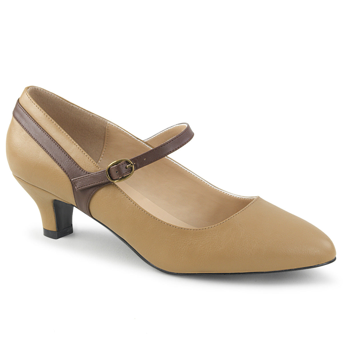 Pleaser Pink Label Pompe da donna FAB-425 cuoio tan-marrone-marrone