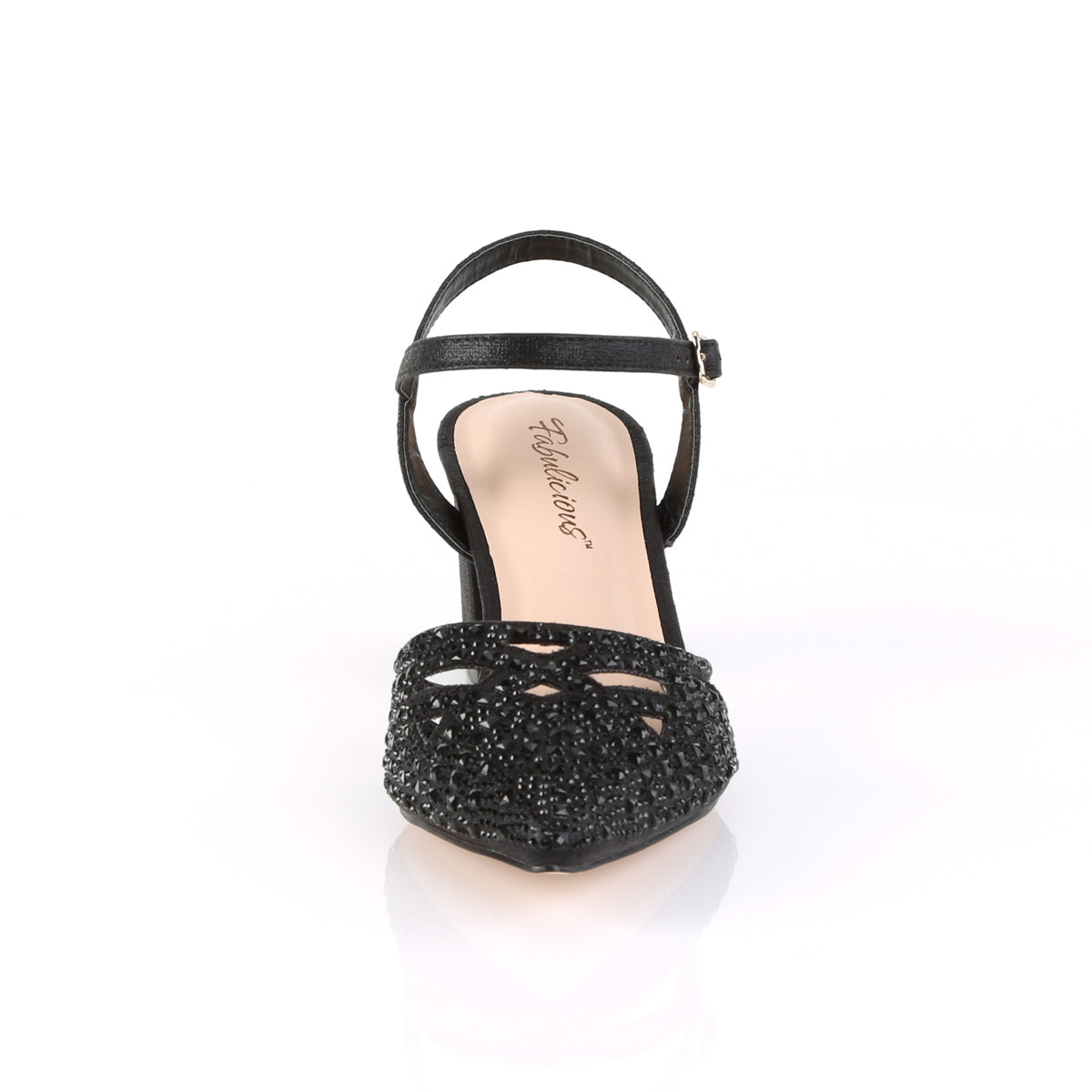Fabulicious Pompe da donna FAYE-06 tessuto luccicante BLK