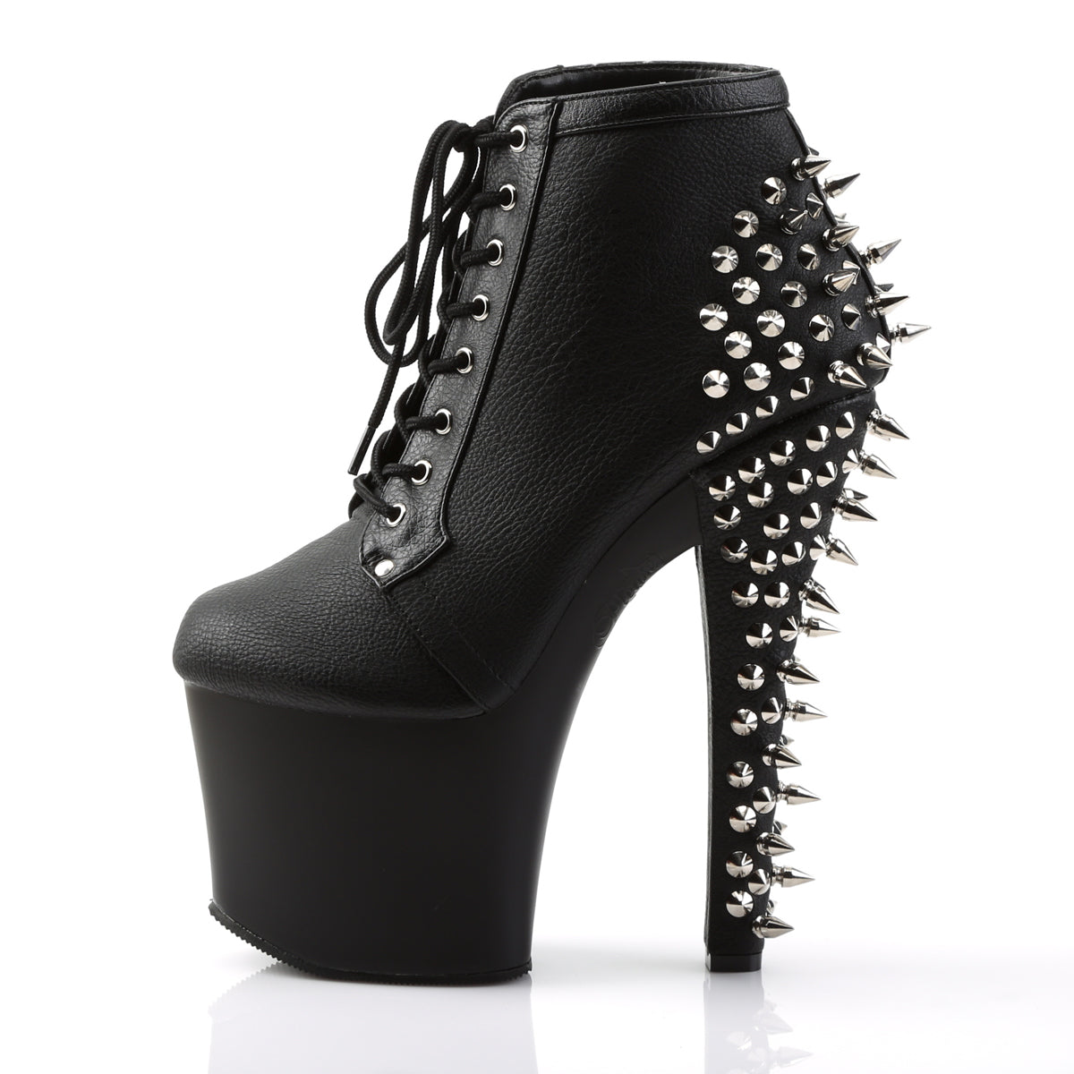 Pleaser Sandali da donna FEARLESS-700-28 BLK Faux Leather / Blk Matte