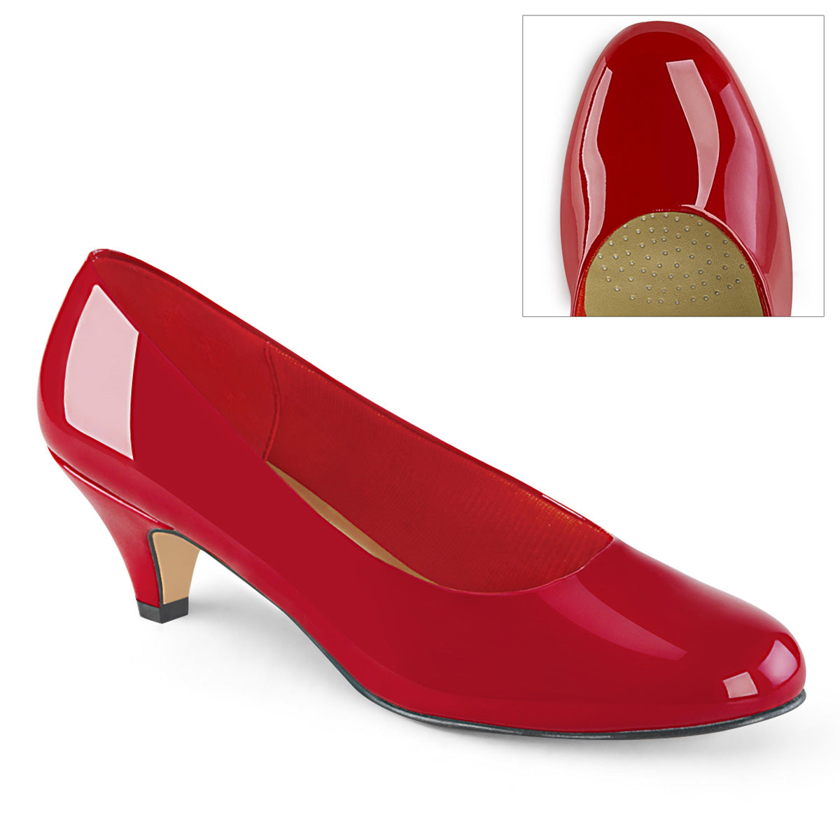 Pleaser Pink Label Pompe da donna FEFE-01 Pat rossa