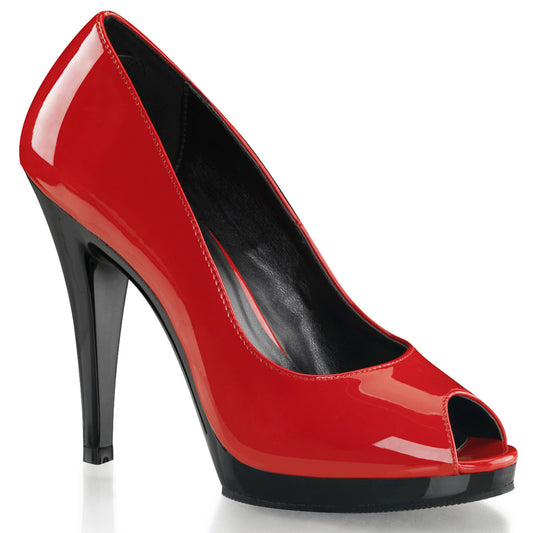Pleaser Pink Label Pompe da donna FLAIR-474 rosso / blk