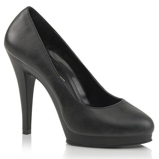 Pleaser Pink Label Pompe da donna FLAIR-480 BLK PU / BLK opaco