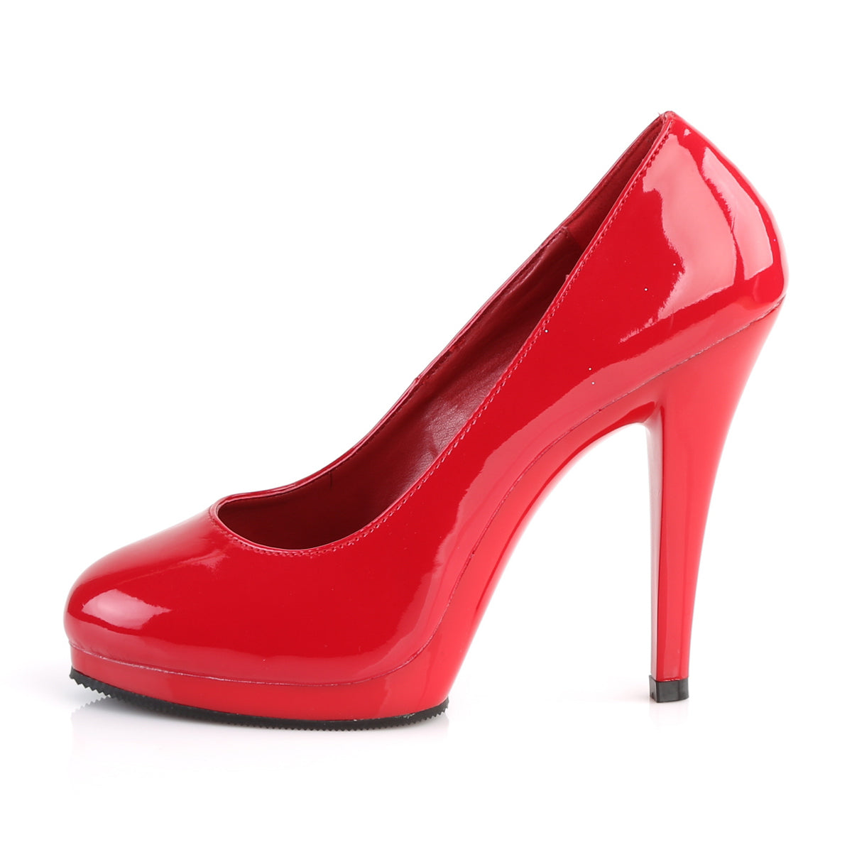 Pleaser Pink Label Pompe da donna FLAIR-480 Pat / rosso rosso / rosso