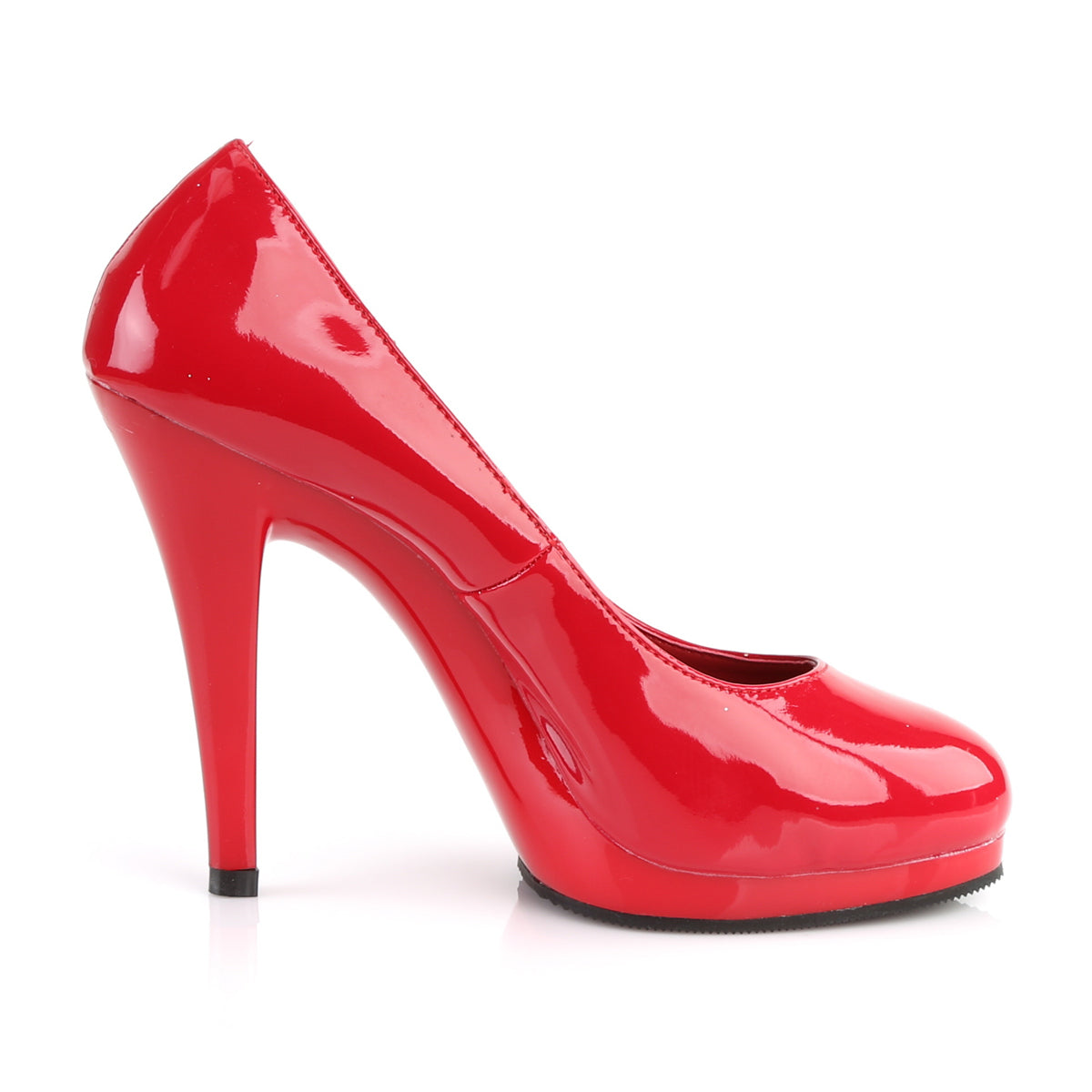 Pleaser Pink Label Pompe da donna FLAIR-480 Pat / rosso rosso / rosso