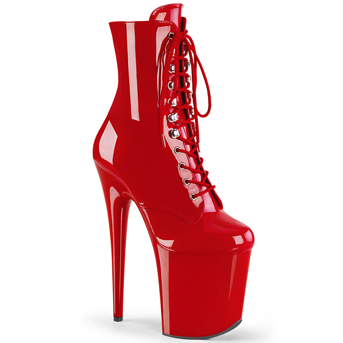 Pleaser Stivaletti da donna FLAMINGO-1020 Pat rossa / rosso