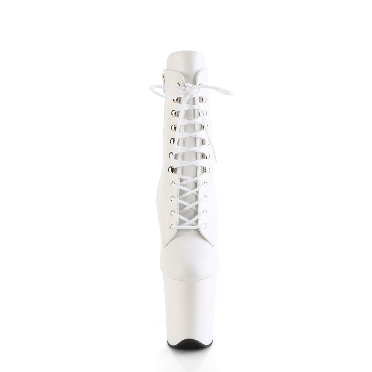 Pleaser FLAMINGO-1020 Wht Faux Leather/Wht Matte