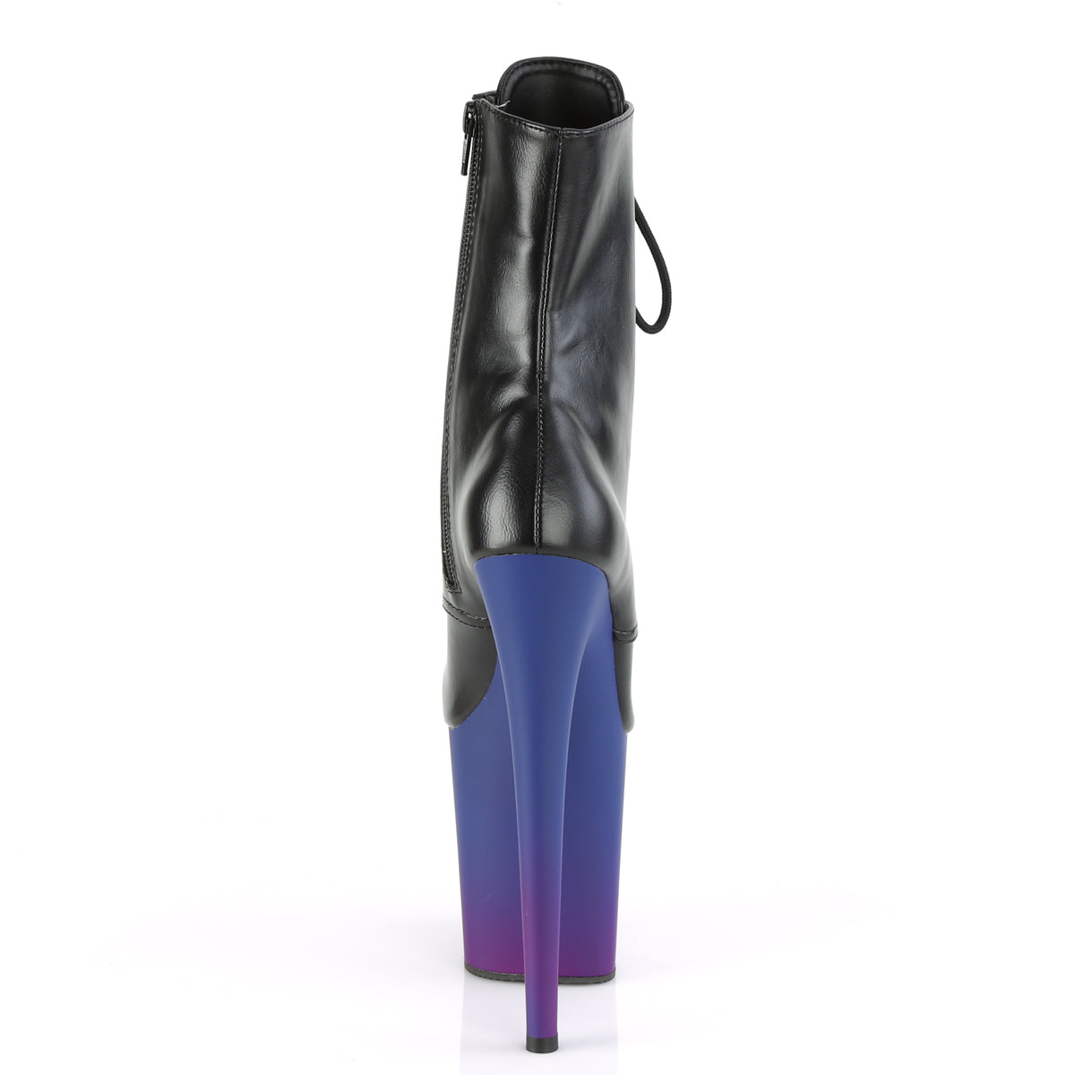Pleaser Stivaletti da donna FLAMINGO-1020BP BLK in ecopelle / blu-viola ombre