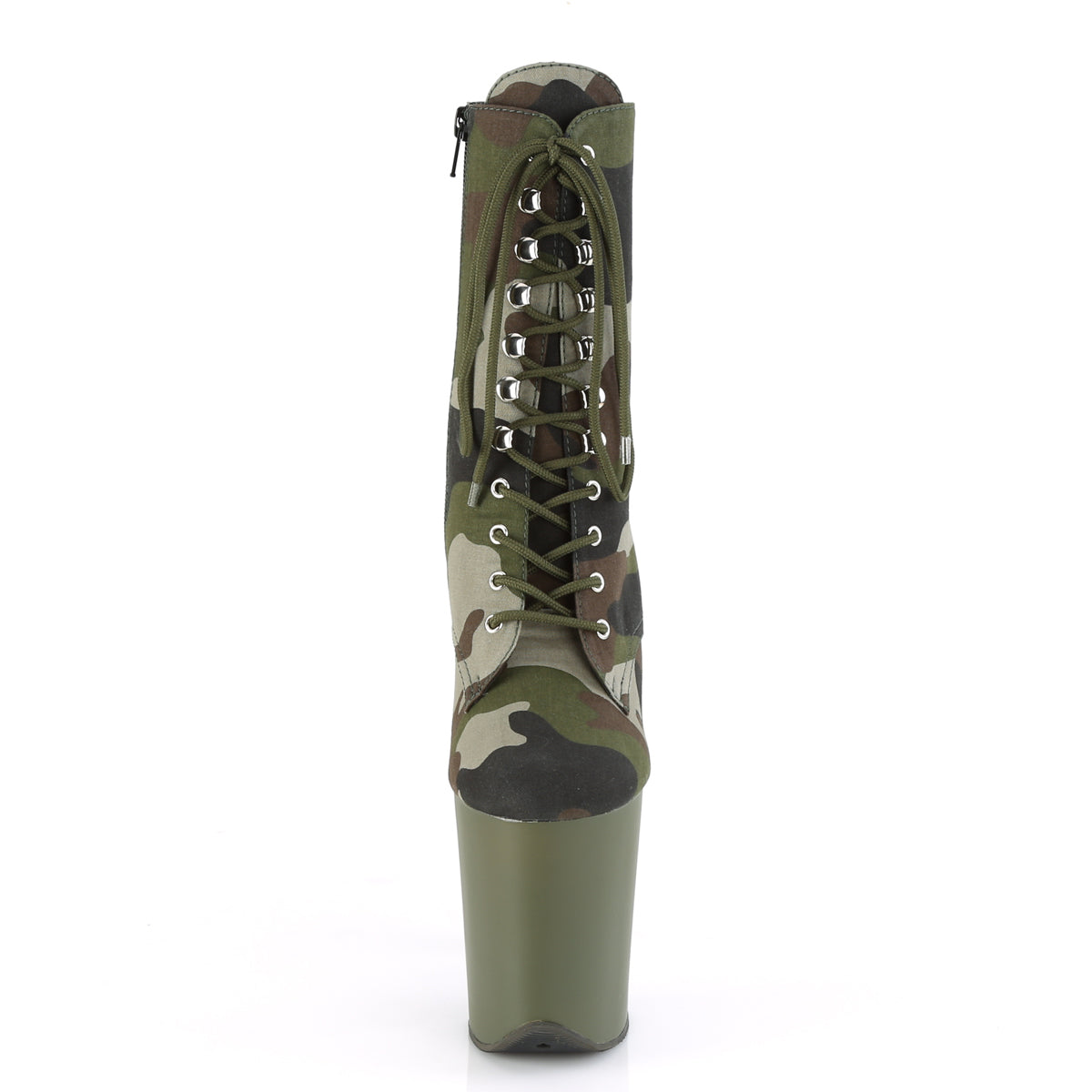 Pleaser Stivaletti da donna FLAMINGO-1020Camo Tessuto Camo verde / Dark Olive Opaco