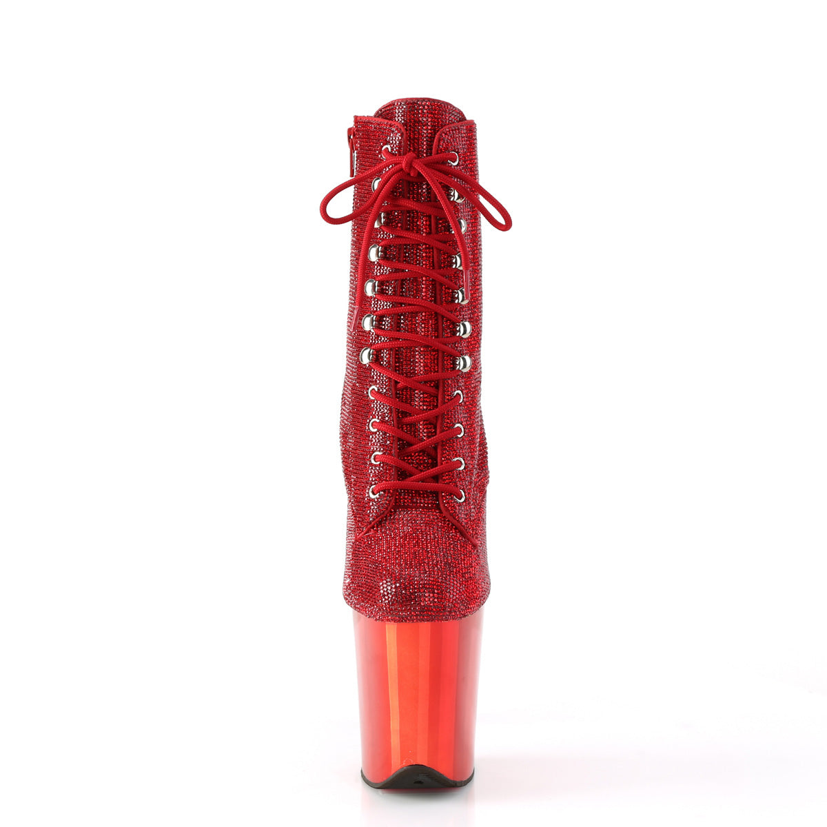 Pleaser Stivaletti FLAMINGO-1020Chrs Rs / Red Chrome