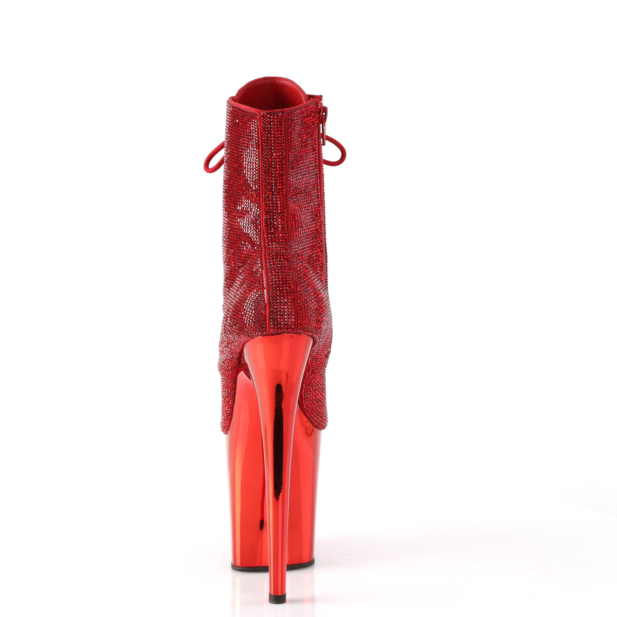 Pleaser Stivaletti FLAMINGO-1020Chrs Rs / Red Chrome