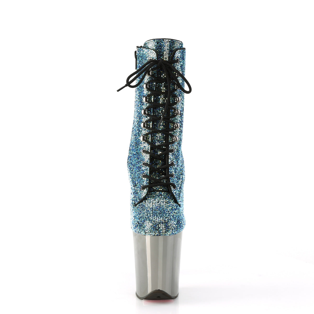 Pleaser Stivaletti FLAMINGO-1020CHrs Turquoise Multi Rs / Peltro Chrome