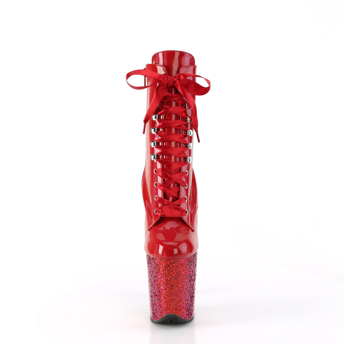 Pleaser FLAMINGO-1020hg rosso holo pat/Rainbow Scintillio