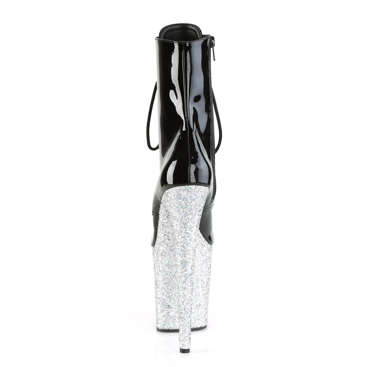 Pleaser Stivaletti da donna FLAMINGO-1020Lg BLK / SLVI multi glitter