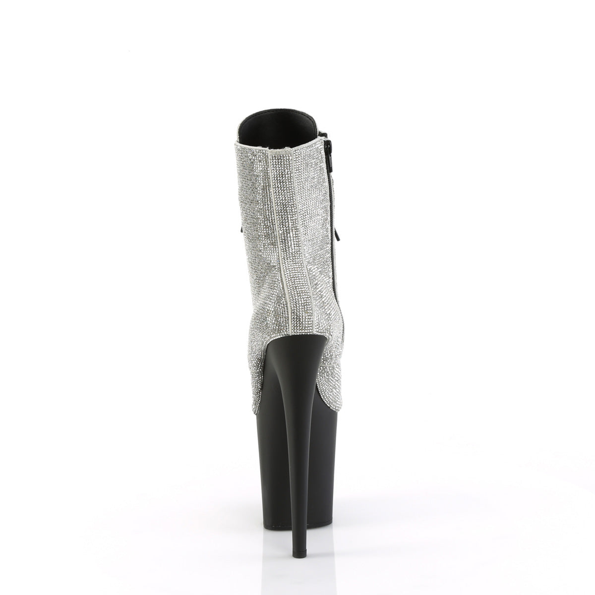Pleaser Stivaletti FLAMINGO-1020rs slv rs / nero opaco