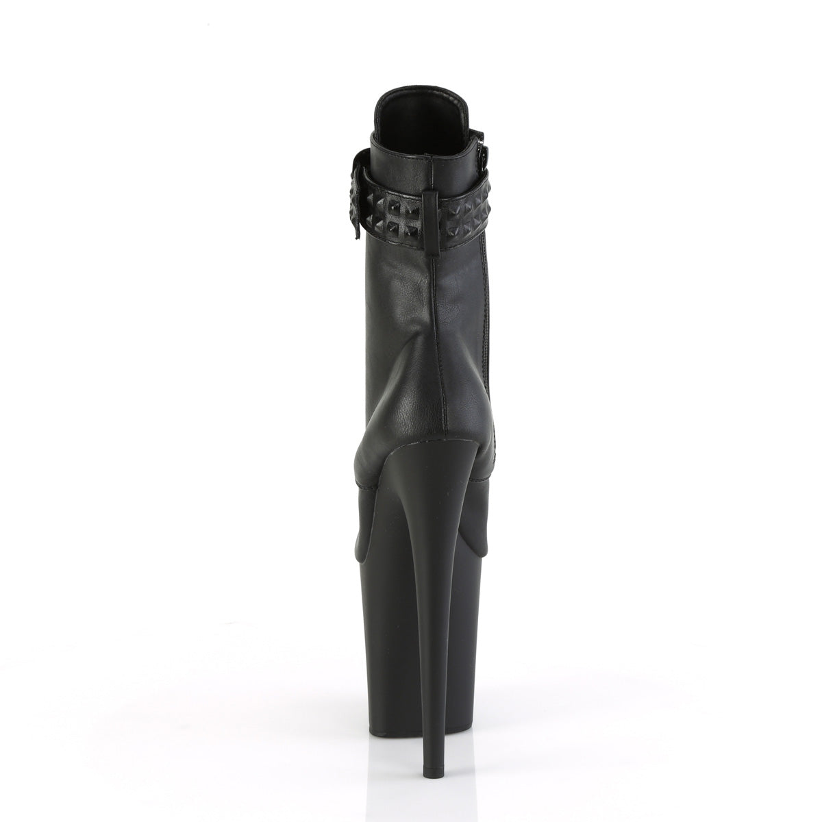 Pleaser Ankle Boots FLAMINGO-1020STR Blk Faux Leather/Blk Matte