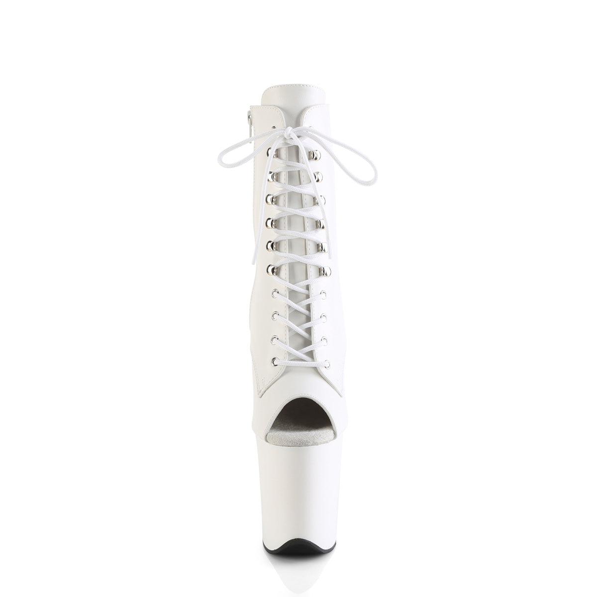 Pleaser FLAMINGO-1021 Wht Faux Leather/Wht Matte