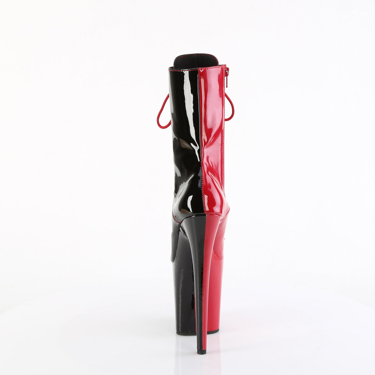 Pleaser FLAMINGO-1040TT Red-Blk Pat/Red-Blk