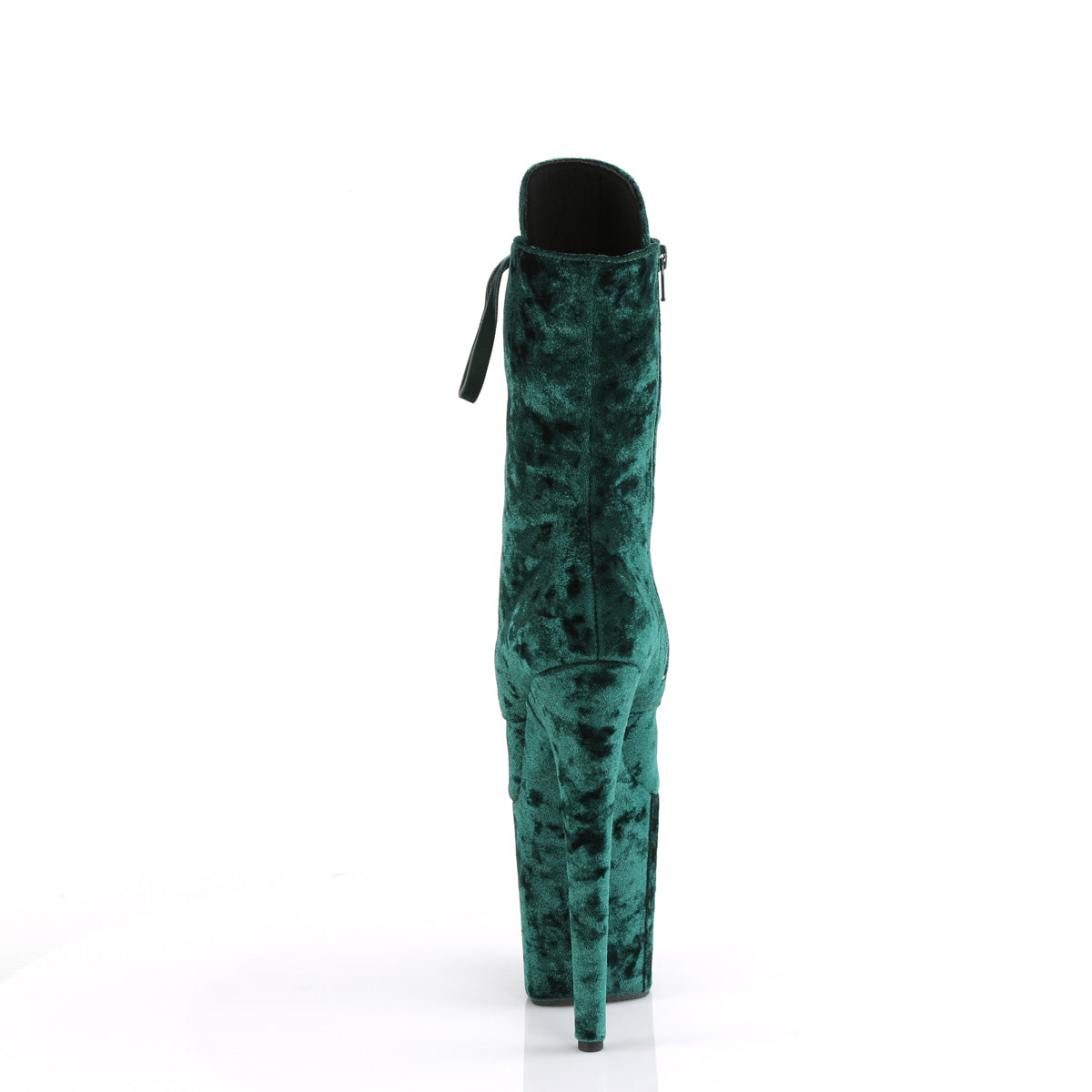 Pleaser Ankle Boots FLAMINGO-1045VEL Emerald Green Velvet/Emerald Green Velvet