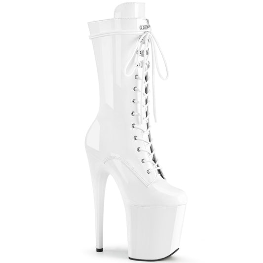 Pleaser Stivaletti da donna FLAMINGO-1050 WHT Pat / Wht