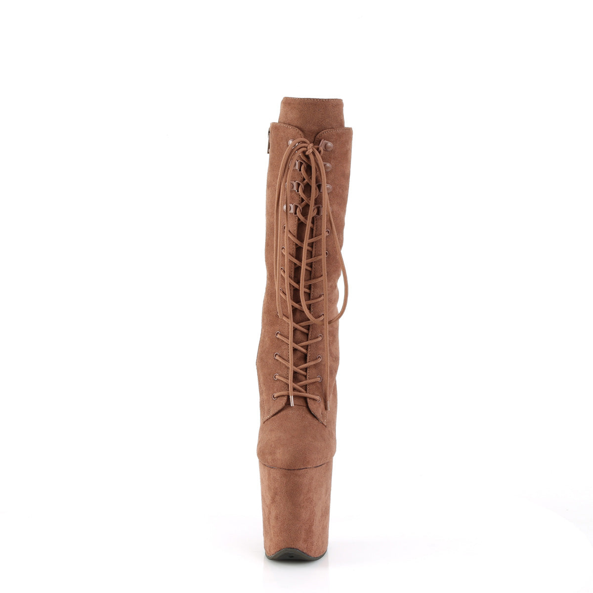 Pleaser Ankle Boots FLAMINGO-1050FS Caramel Faux Suede/Caramel Faux Suede