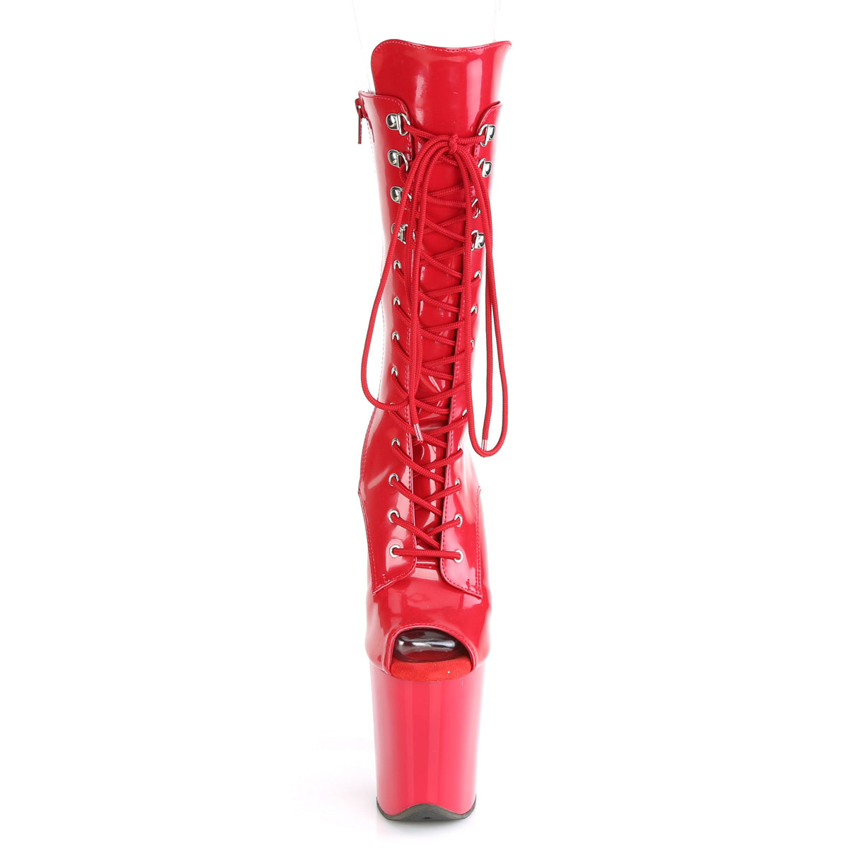 Pleaser Stivaletti da donna FLAMINGO-1051 Pat / rosso rosso / rosso