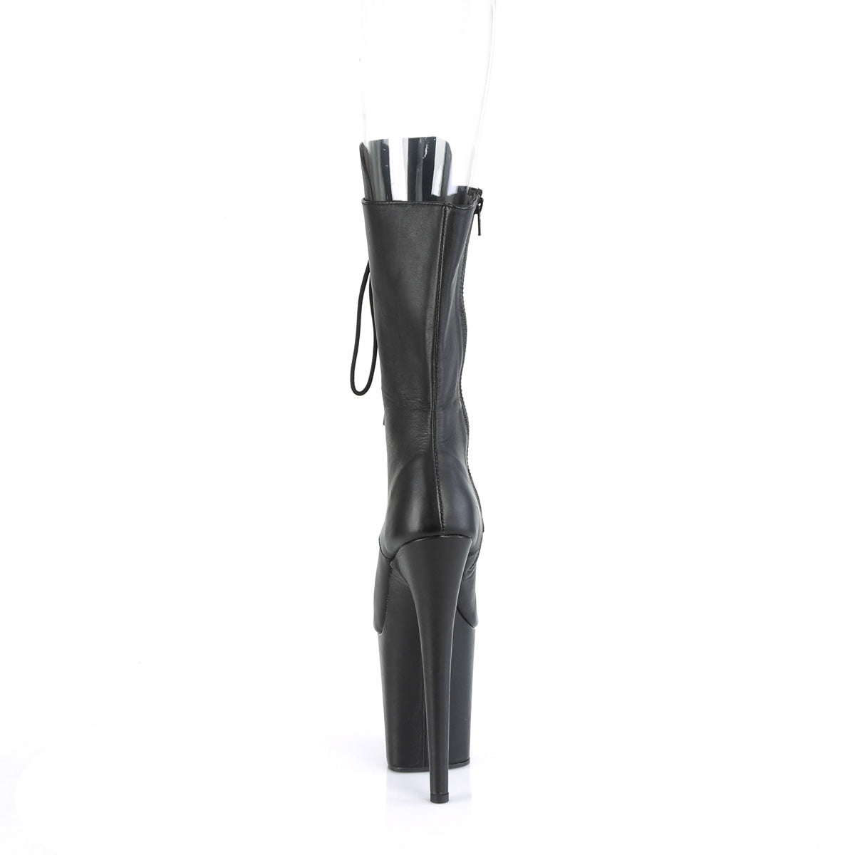 Pleaser Stivaletti da donna FLAMINGO-1051LW BLK in pelle / pelle nera