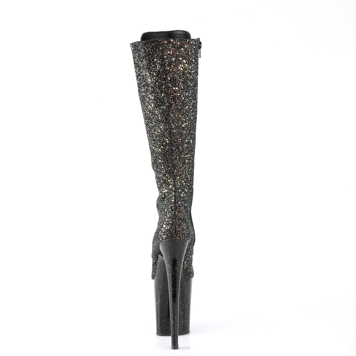 Pleaser Stivali da donna FLAMINGO-2020 mg Blk multi glitter / BLK