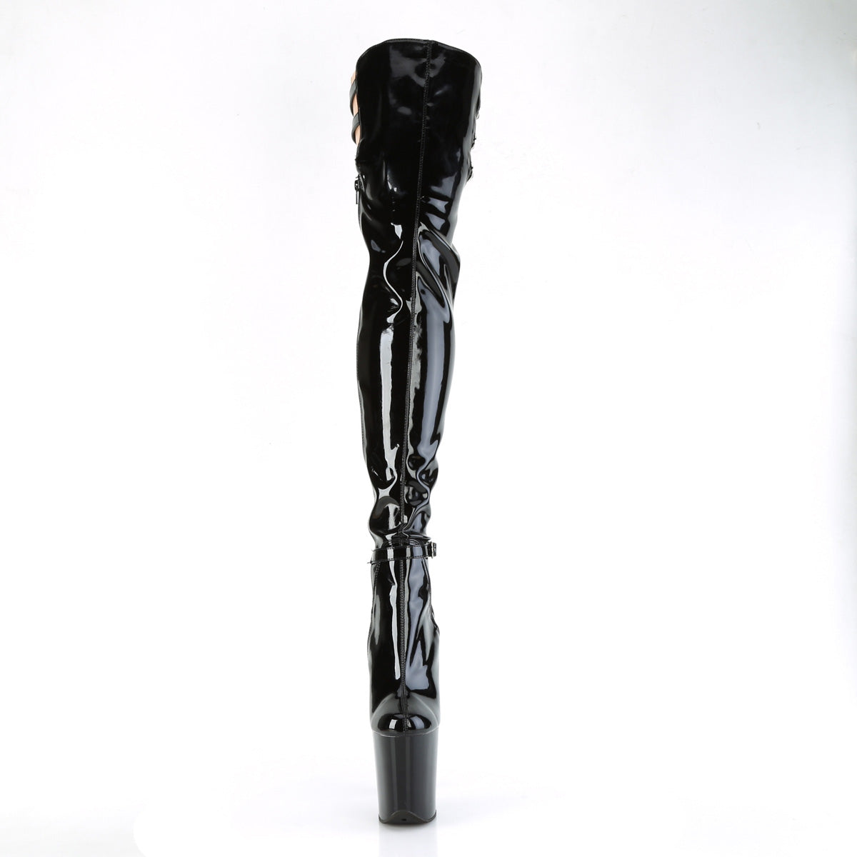 Pleaser FLAMINGO-3055 BLK STR. Pat/blk