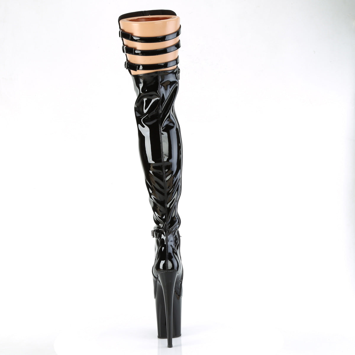 Pleaser FLAMINGO-3055 BLK STR. Pat/blk