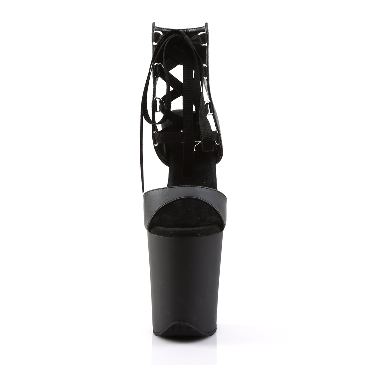 Pleaser Sandali da donna FLAMINGO-800-14 BLK in ecopelle / BLK opaco