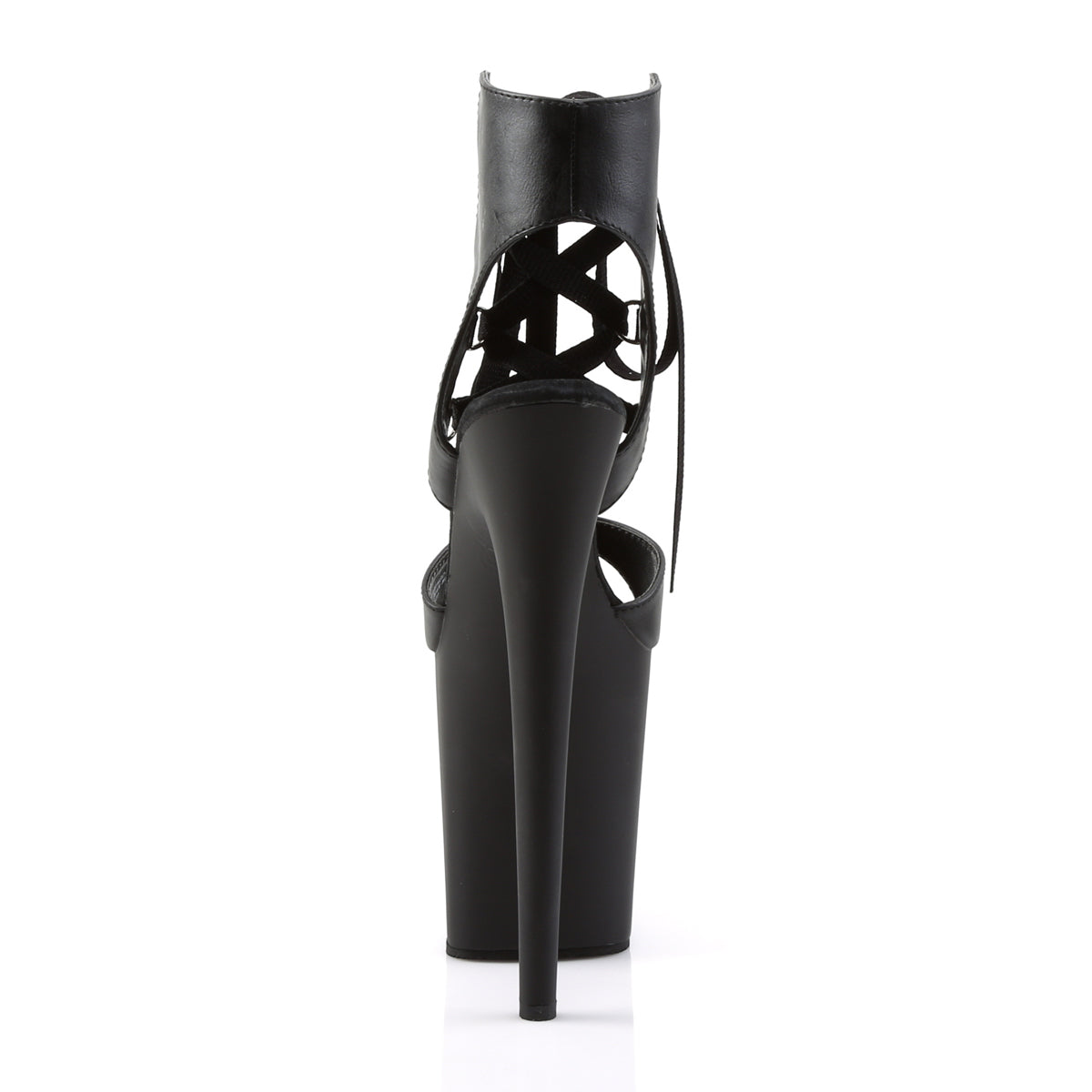 Pleaser Sandali da donna FLAMINGO-800-14 BLK in ecopelle / BLK opaco