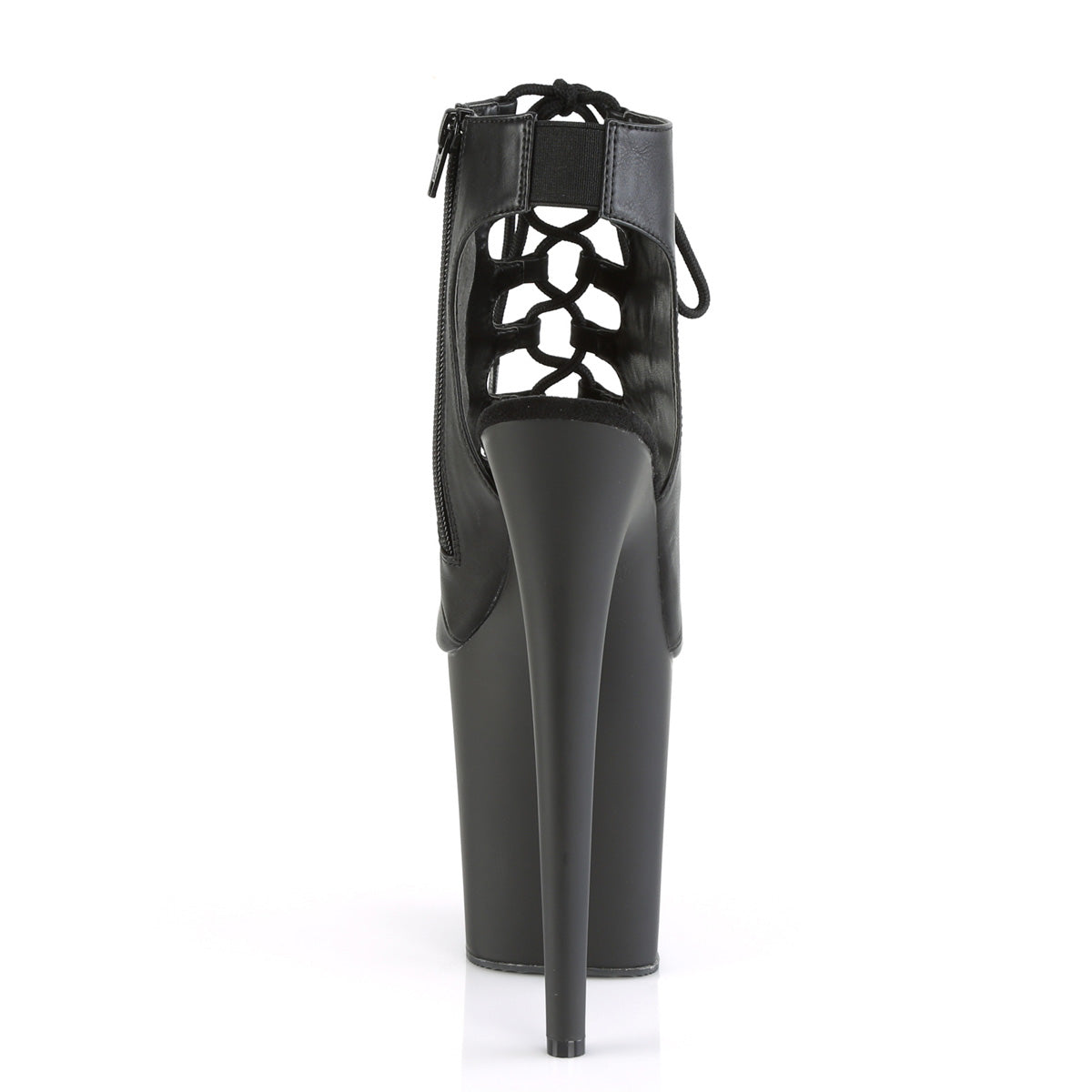Pleaser Sandali da donna FLAMINGO-800-20 BLK Pelle ecopelle / Blk Matte