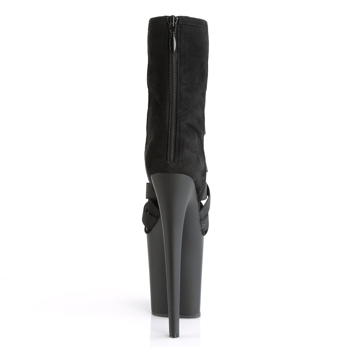 Pleaser Stivaletti da donna FLAMINGO-800-24 BLK Band Elastico-Microfiber / Blk Matte