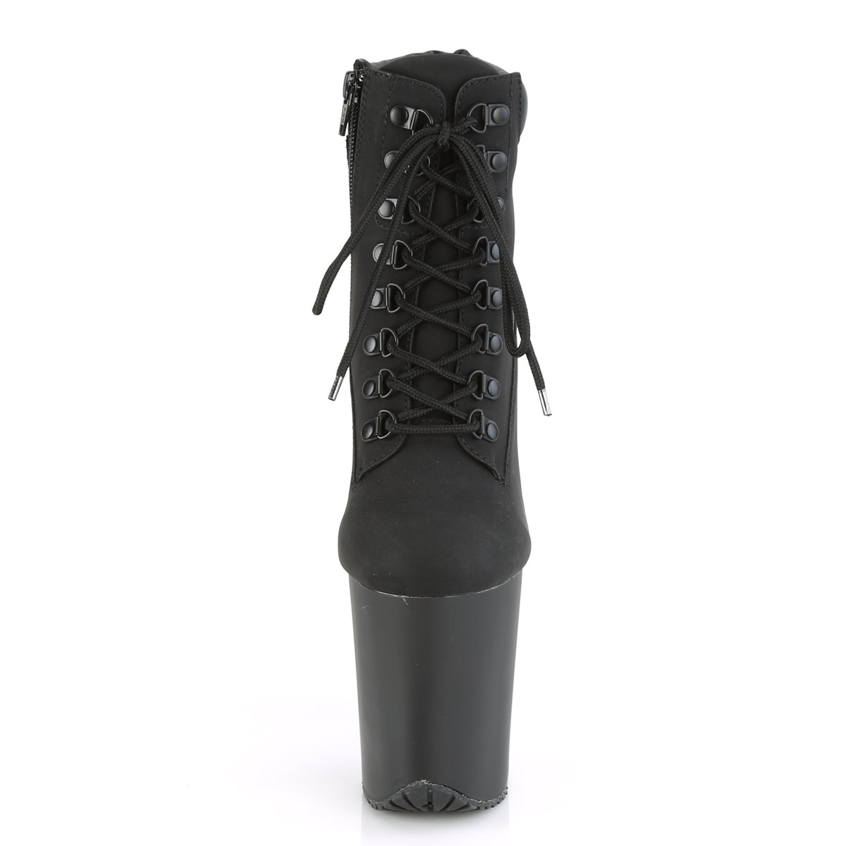 Pleaser Stivaletti da donna FLAMINGO-800TL-02 BLK Nubuck in ecopelle / Blk Matte