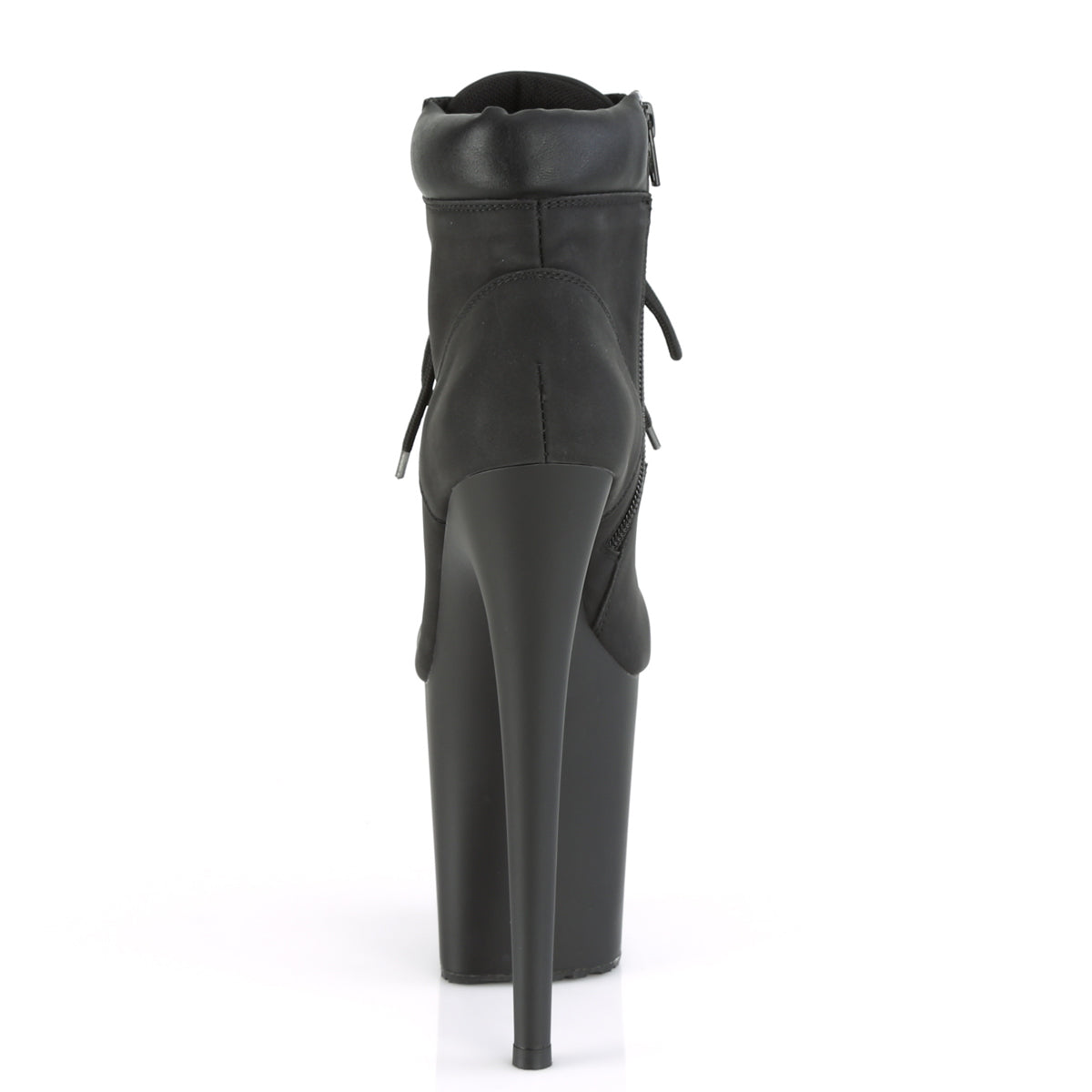 Pleaser Stivaletti da donna FLAMINGO-800TL-02 BLK Nubuck in ecopelle / Blk Matte
