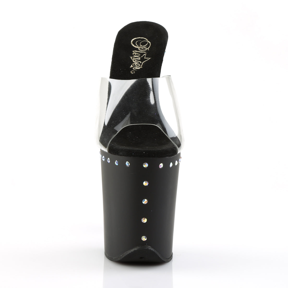 Pleaser Sandali da donna FLAMINGO-801Abls CLR / BLK opaco