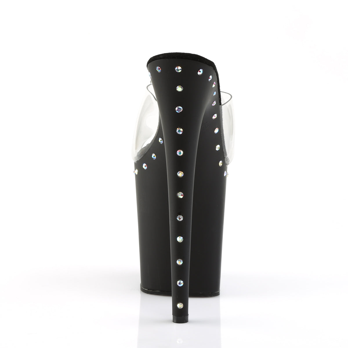 Pleaser Sandali da donna FLAMINGO-801Abls CLR / BLK opaco