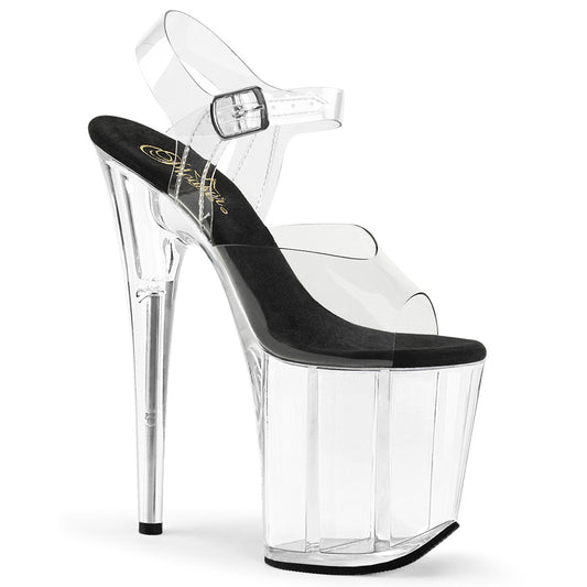 Pleaser Sandali da donna FLAMINGO-808 CLR-BLK / CLR