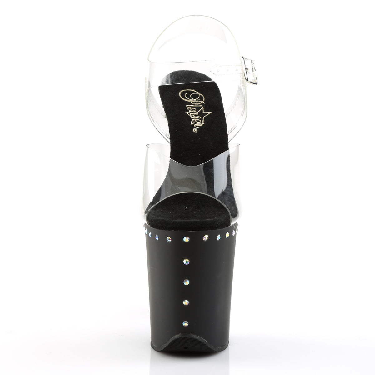 Pleaser Sandali da donna FLAMINGO-808Abls CLR / BLK opaco