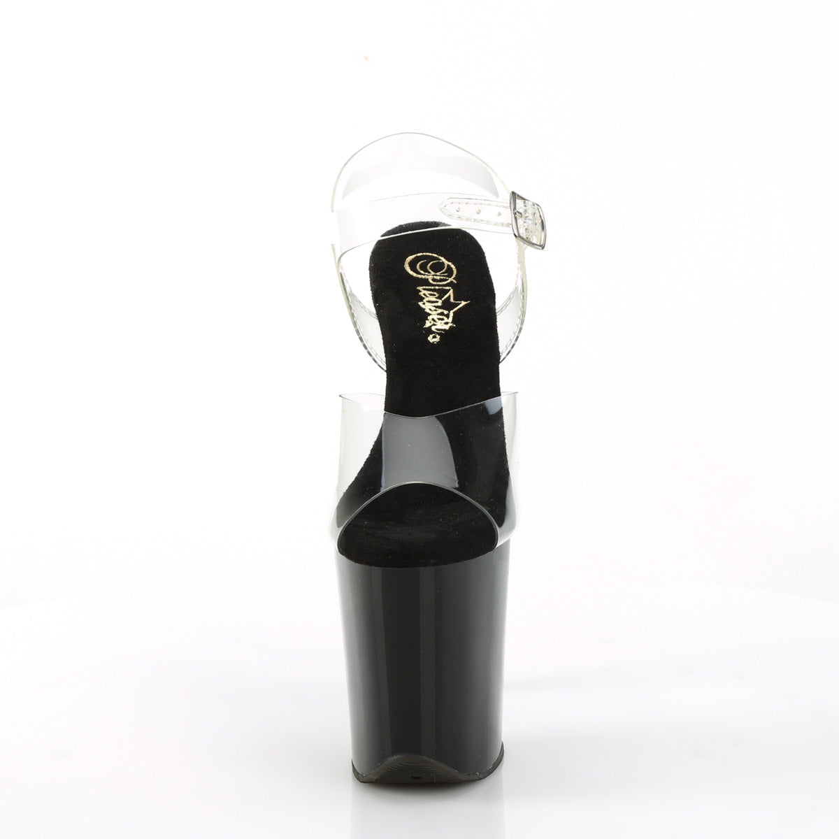 Pleaser Sandali FLAMINGO-808CRS-2 CLR / BLK-SLV Rs
