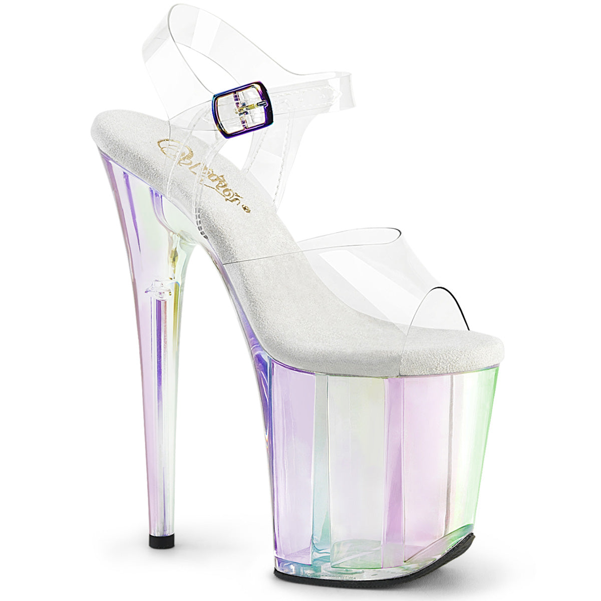 Pleaser FLAMINGO-808ht clr/holo tinto