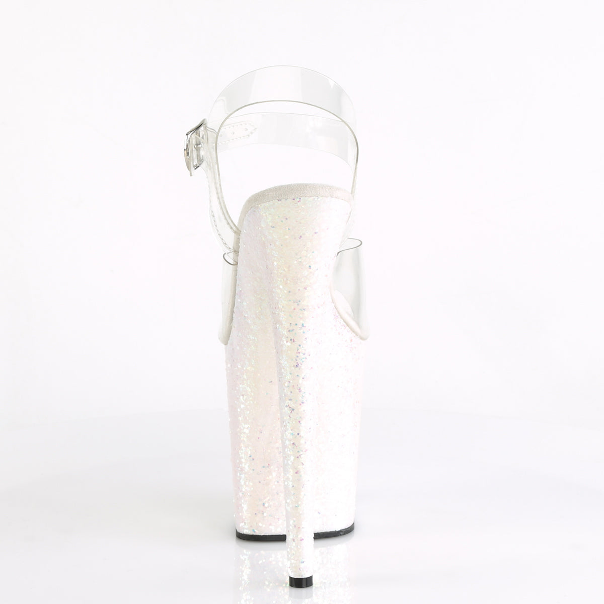 Pleaser Womens Sandals FLAMINGO-808LG Clr/Opal Multi Glitter
