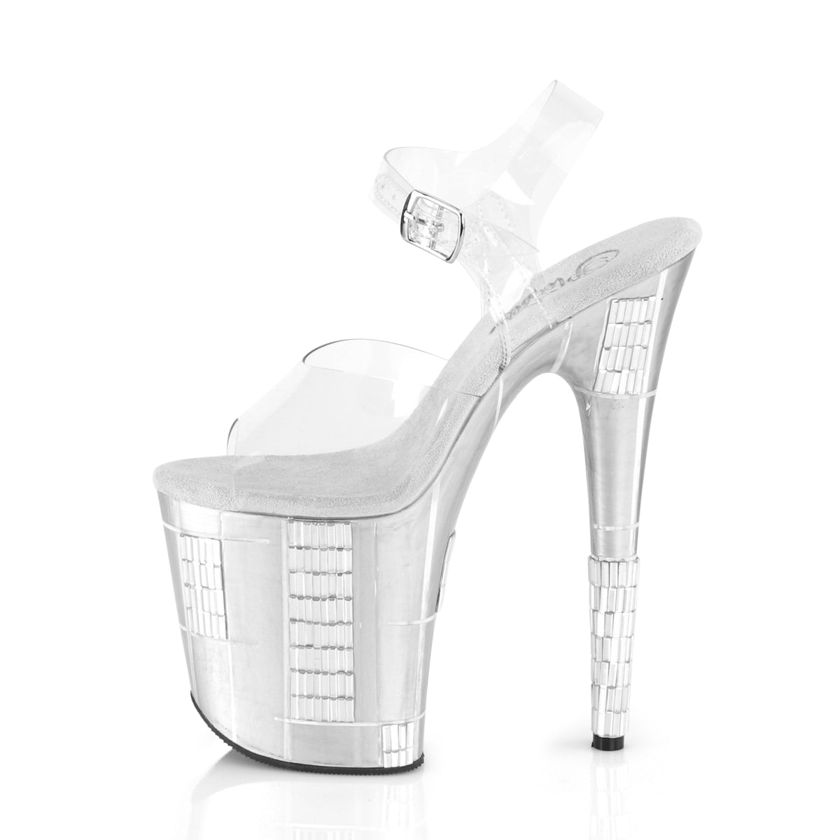 Pleaser Sandali da donna FLAMINGO-808Shape-2 CLR / SLV