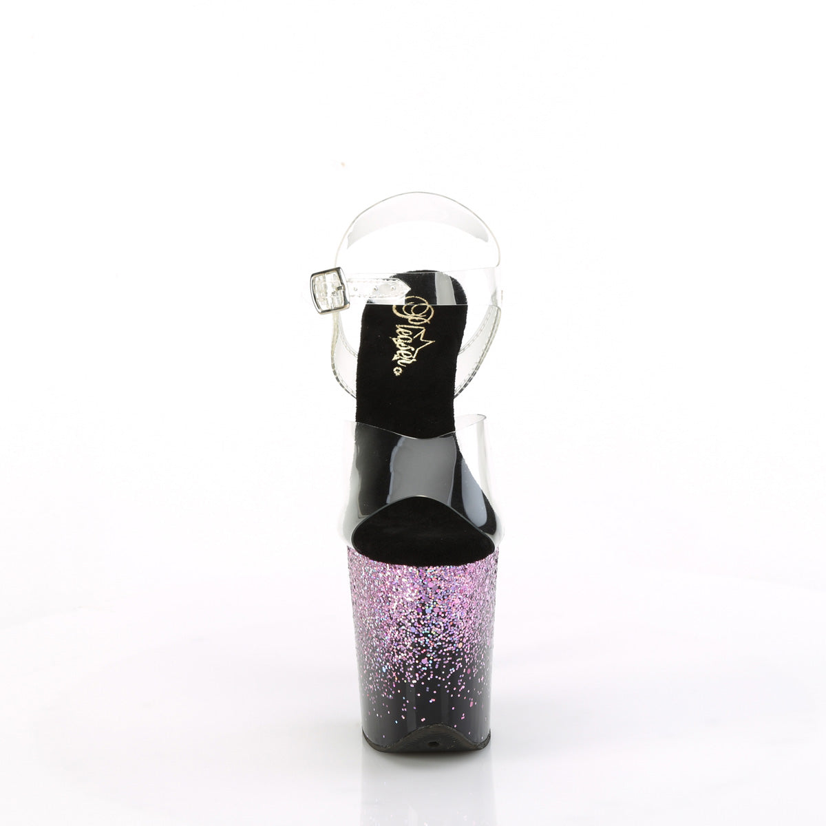 Pleaser FLAMINGO-808SS Clr/Blk-Purple Multi Glitter