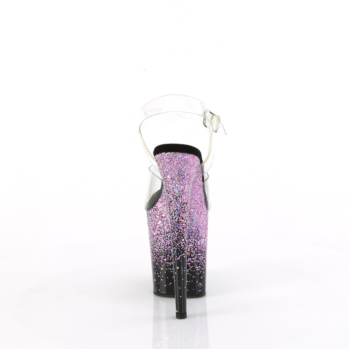 Pleaser FLAMINGO-808SS Clr/Blk-Purple Multi Glitter