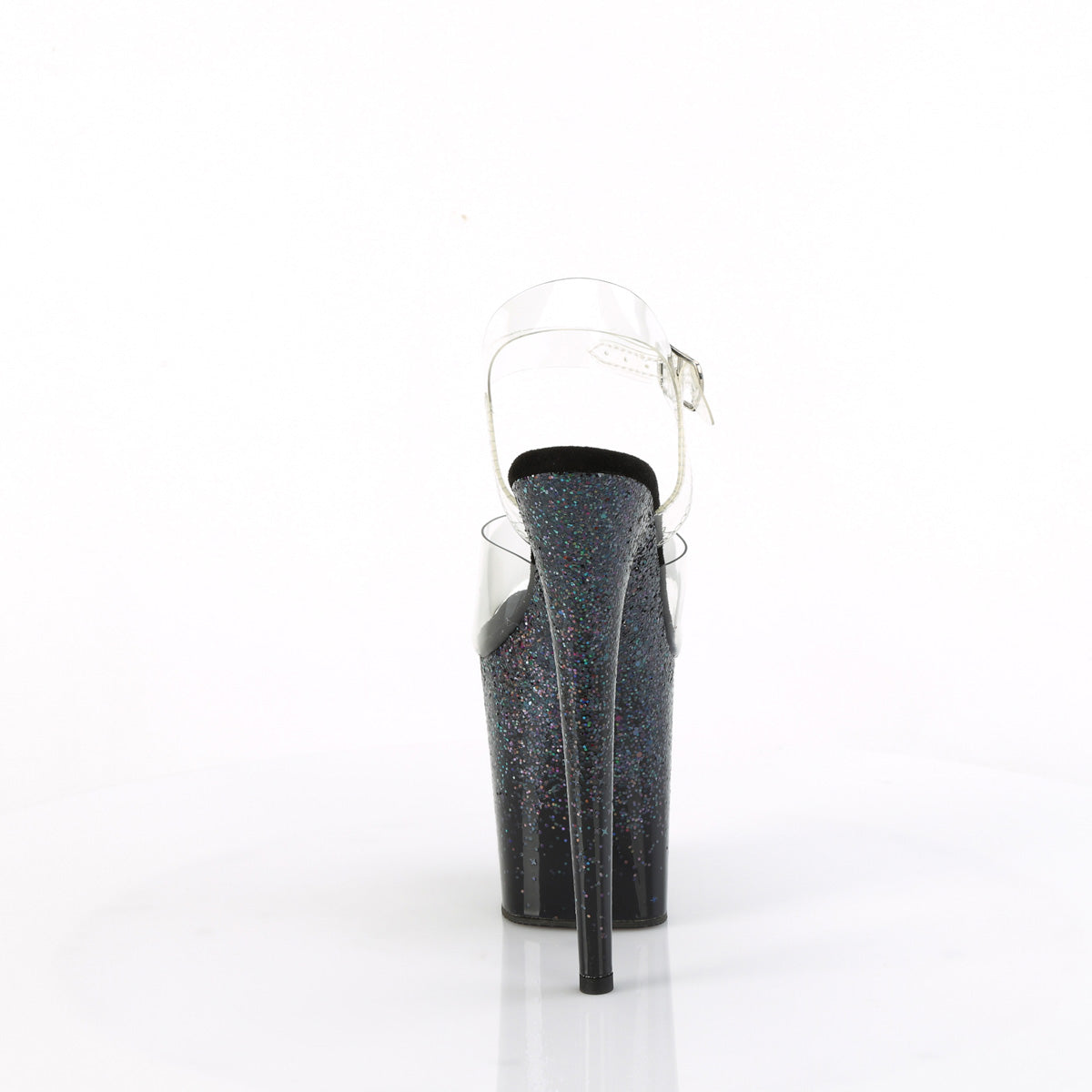 Pleaser FLAMINGO-808SS Clr/Blk Multi Glitter