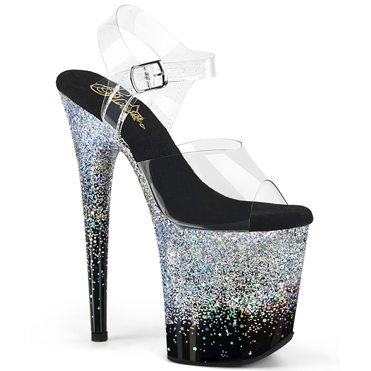Pleaser FLAMINGO-808SS CLR/BLK-SLV Multitter