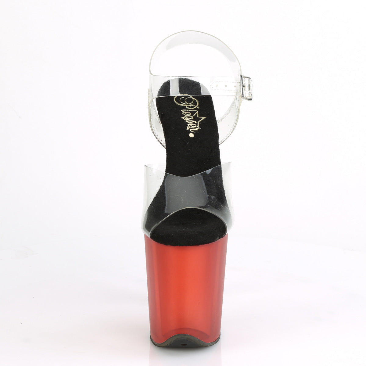 Pleaser Sandali da donna FLAMINGO-808T CLR / Rosso smerigliato
