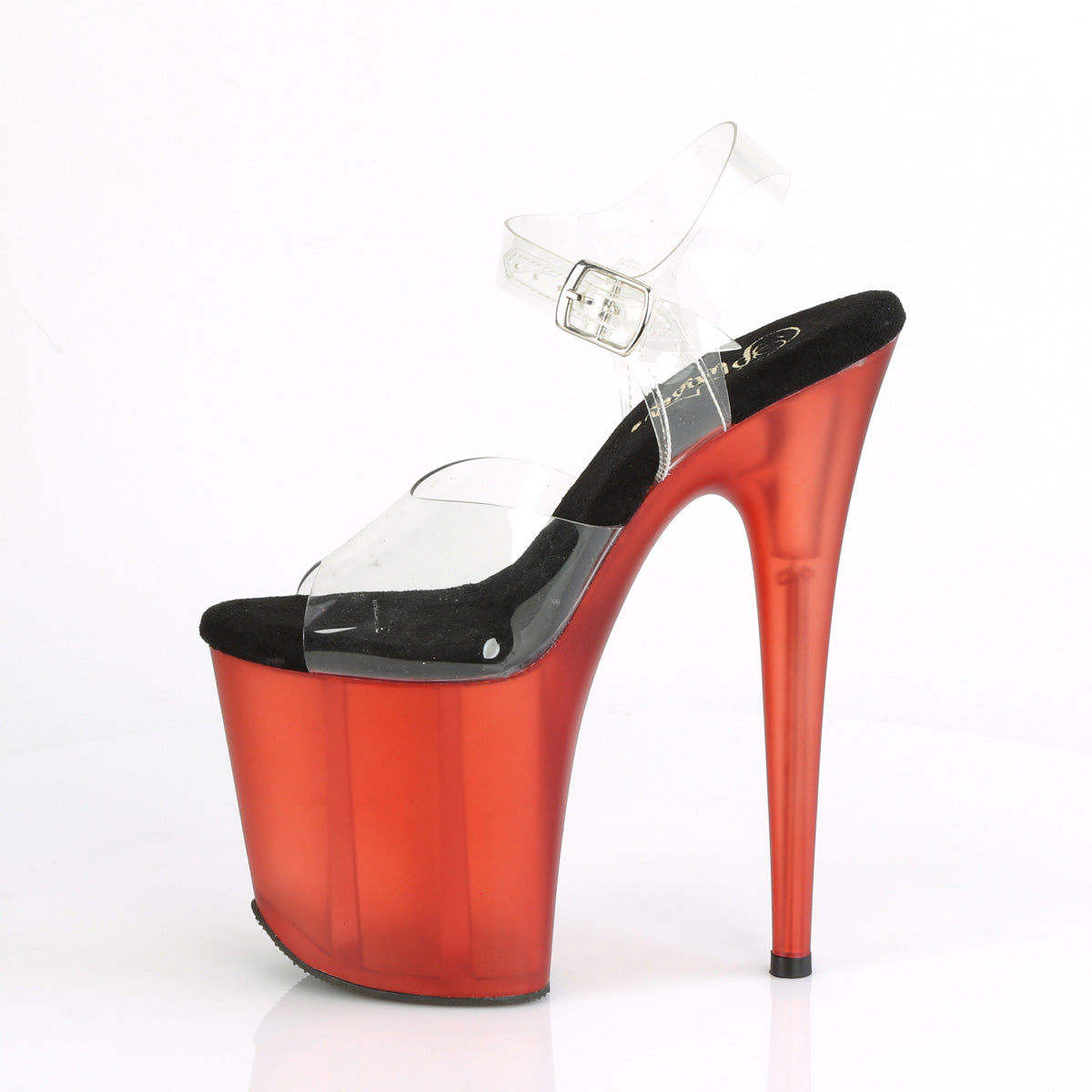 Pleaser Sandali da donna FLAMINGO-808T CLR / Rosso smerigliato