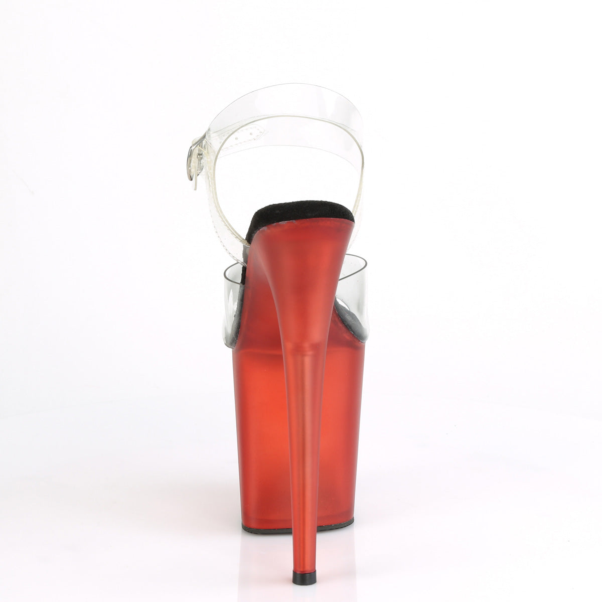 Pleaser Sandali da donna FLAMINGO-808T CLR / Rosso smerigliato